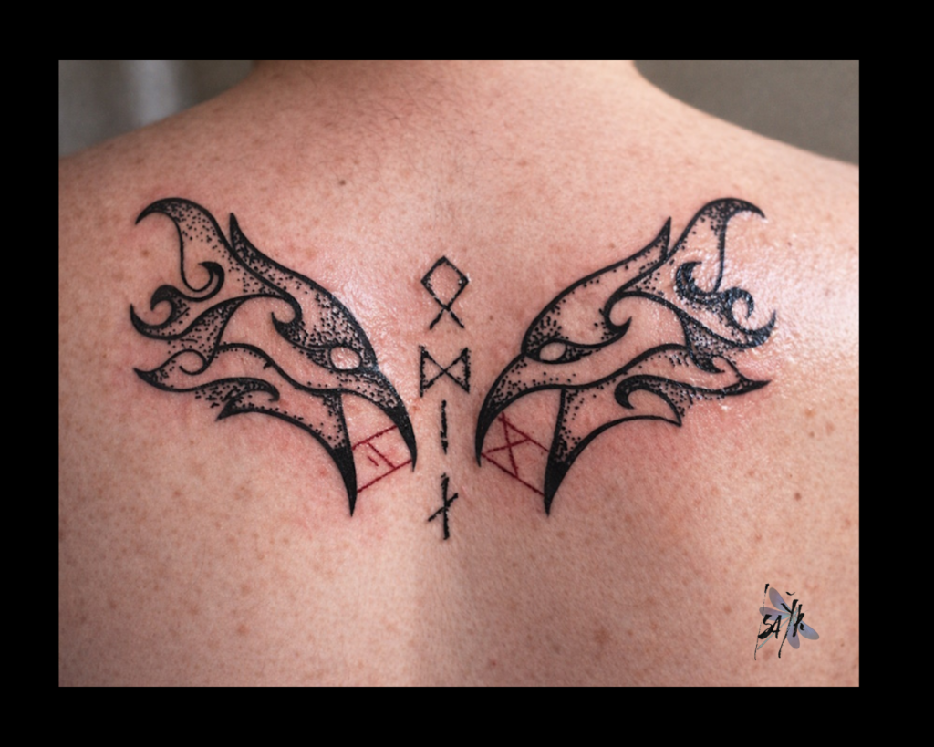 custom symbolic tattoo design by Isabella Yr