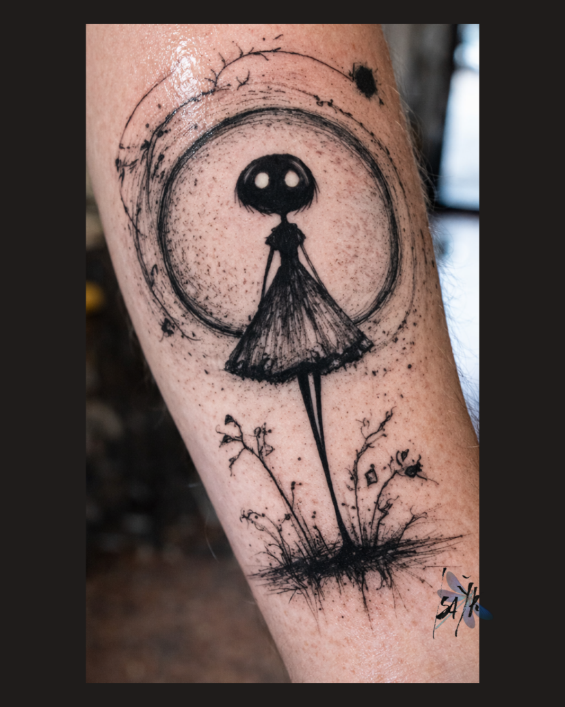 symbolic tattoo detail by Isabella Yr